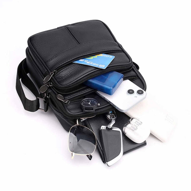 Men's Leather Messenger Bag